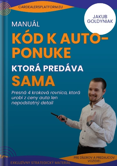 Manuál Kód k auto-ponuke, ktorá predáva sama.